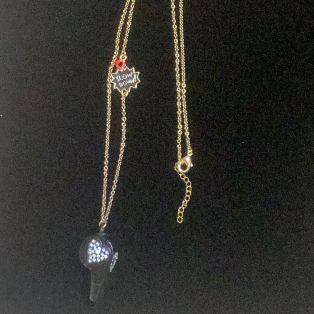 Betsy Johnson Whistle Charm Necklace